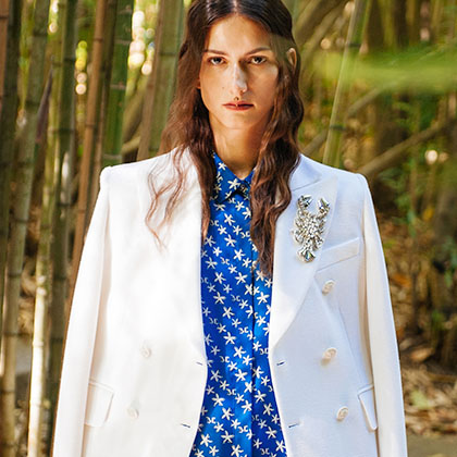 Mm+dd+menù Blu+e+white Max Mara Brand